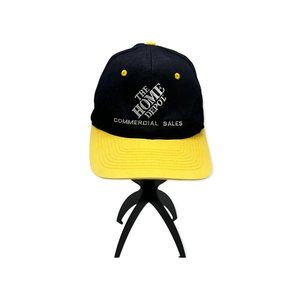 Home Depot Commercial Sales Balck and Yellow Snapback Cap One Size - Preowned